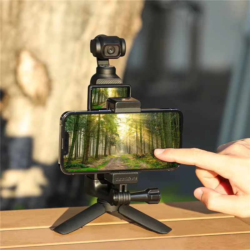 Sunnylife Front-Handyhalterungsclip als Handheld-Aufnahme-Erweiterungsadapter für DJI Osmo Pocket 3 und Pocket 4 in Schwarz - Bild 3