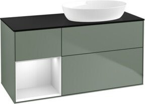 V&B Waschtischunterschrank Finion mit Wandbeleuchtung, Farbe Weiß lackiert, Breite: 120 cm, Tiefe: 50,1 cm, Höhe: 50,1 cm - Bild 1