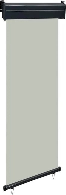 vidaXL Balkon-Seitenmarkise aus Polyester in Grau, Breite: 65 cm, Höhe: 250 cm - Bild 1