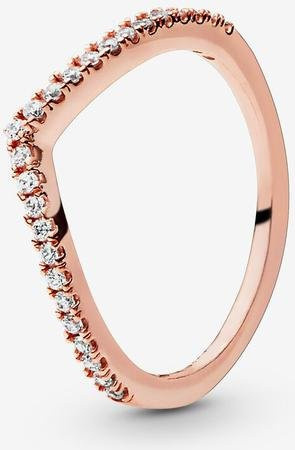 Wucifang Jewelry Ring, 925 Silber, Roségold, Kristall, Damen - Bild 1