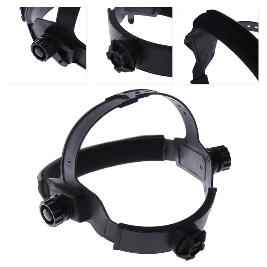 HF-02 Automatisch abdunkelnder Schweißhelm in Schwarz mit verstellbarem Kopfband und Solar-Auto-Darkening-Funktion - Bild 2