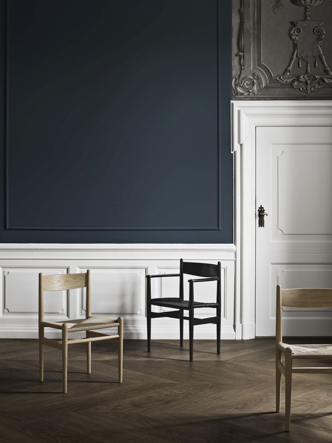 Carl Hansen & Søn CH36 Stuhl aus Massivholz mit Naturgeflecht in Braun - Bild 3