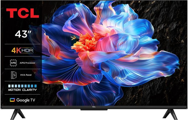 TCL 43 Zoll UHD Smart TV 43P61K in Schwarz - Bild 1