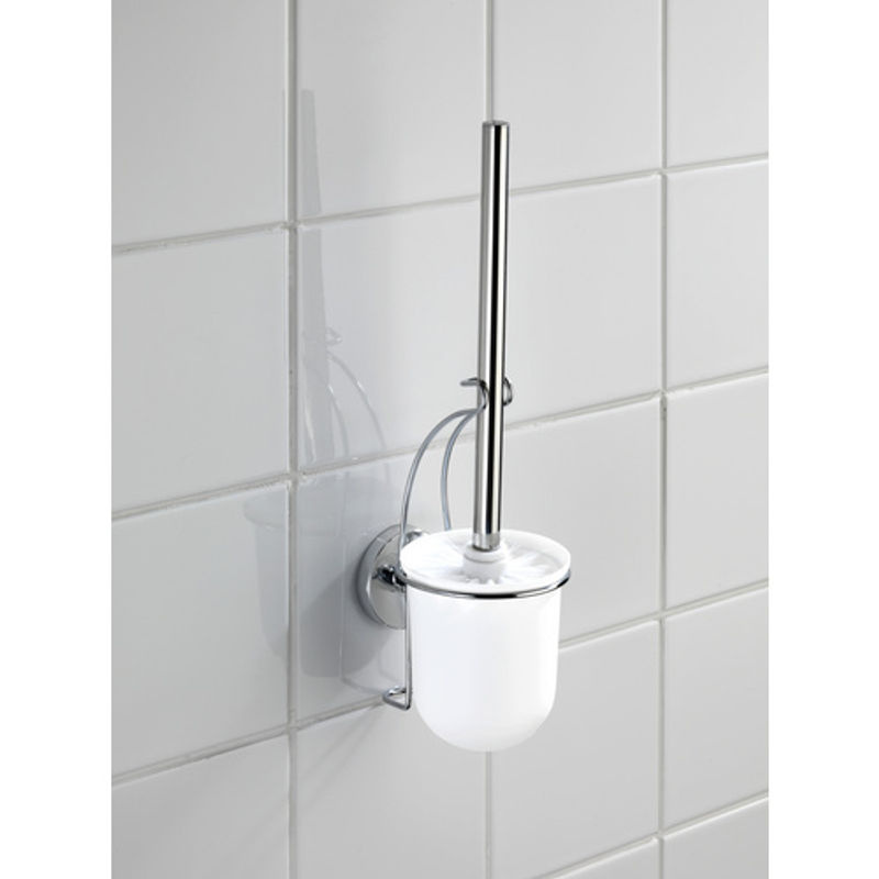 WENKO WC-Bürste und WC-Garnitur Milazzo in Weiß und Chromfarben/Silber - Bild 2