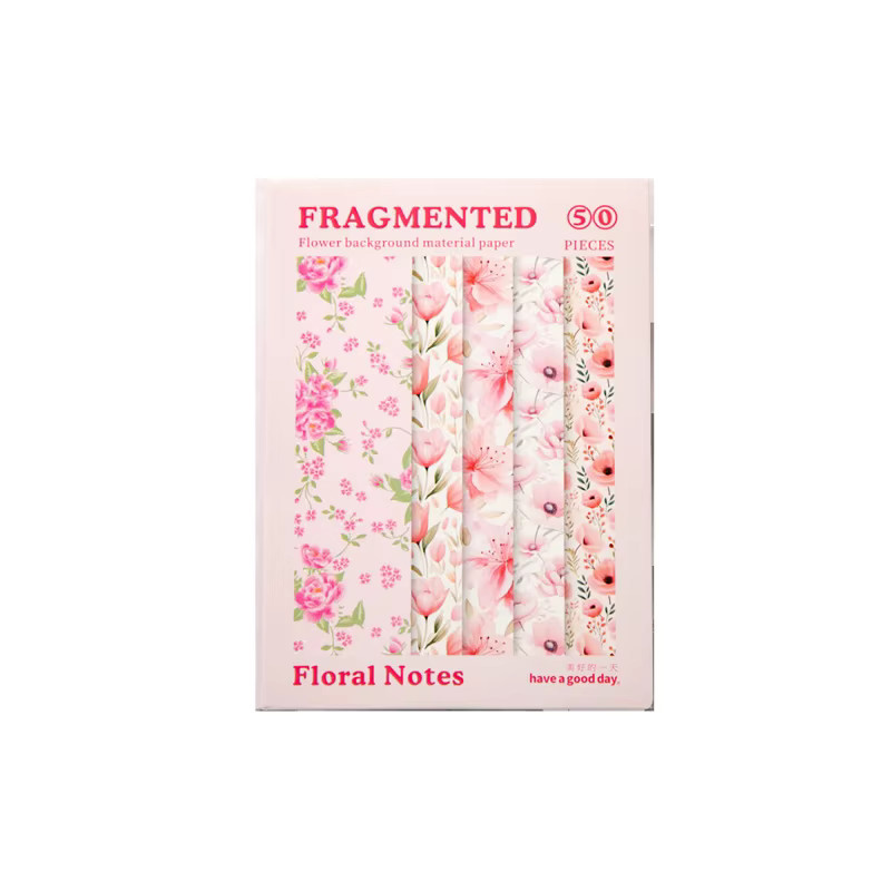 50 Stück Vintage Europäisches Blumen-Dekorpapier in Multicolour für DIY-Collagen und Albumherstellung - Bild 2