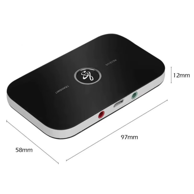 VIKEFON Bluetooth 5.0 Audio-Empfänger und -Sender in Schwarz mit 3,5mm Klinke und USB-C - Bild 5
