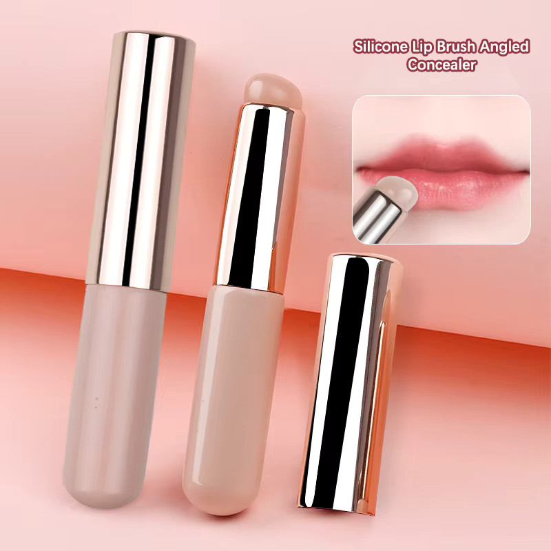 zephoco Silikon-Lippenpinsel, abgewinkelter Concealer-Pinsel - Bild 2