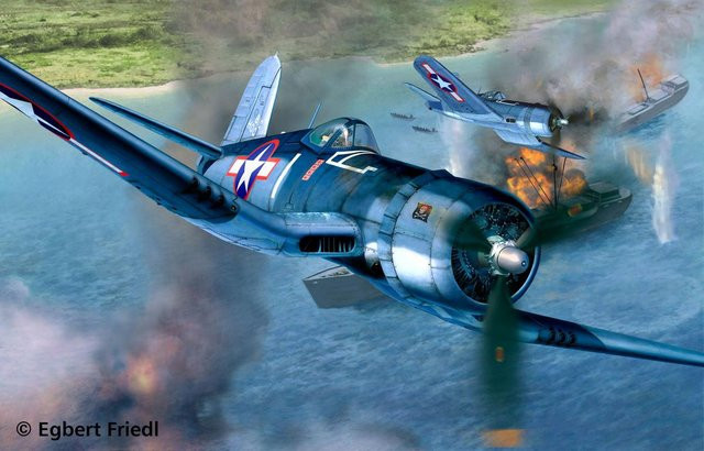 Revell Vought F4U-1A Corsair, Modellset, 1:32, Grau, Kunststoff - Bild 5