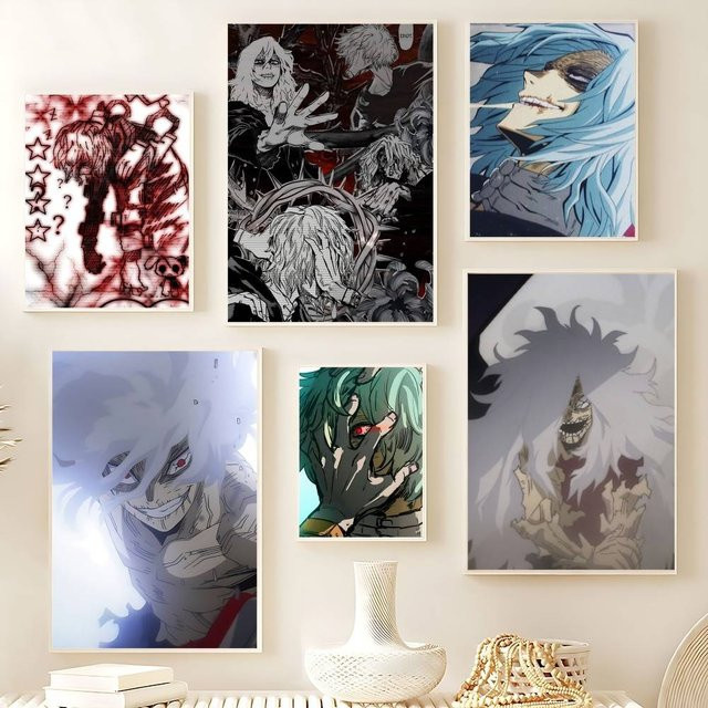 My Hero Academia Tomura Shigaraki Vintage-Poster aus Papier, Mehrfarbig, B x H: 20,0 x 20,0 cm - Bild 1