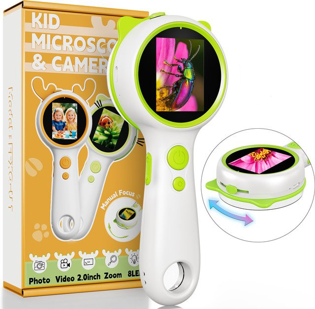 Hayve Kinder-Mikrokamera-Mikroskop, digitales Mikroskop, Grün - Bild 1