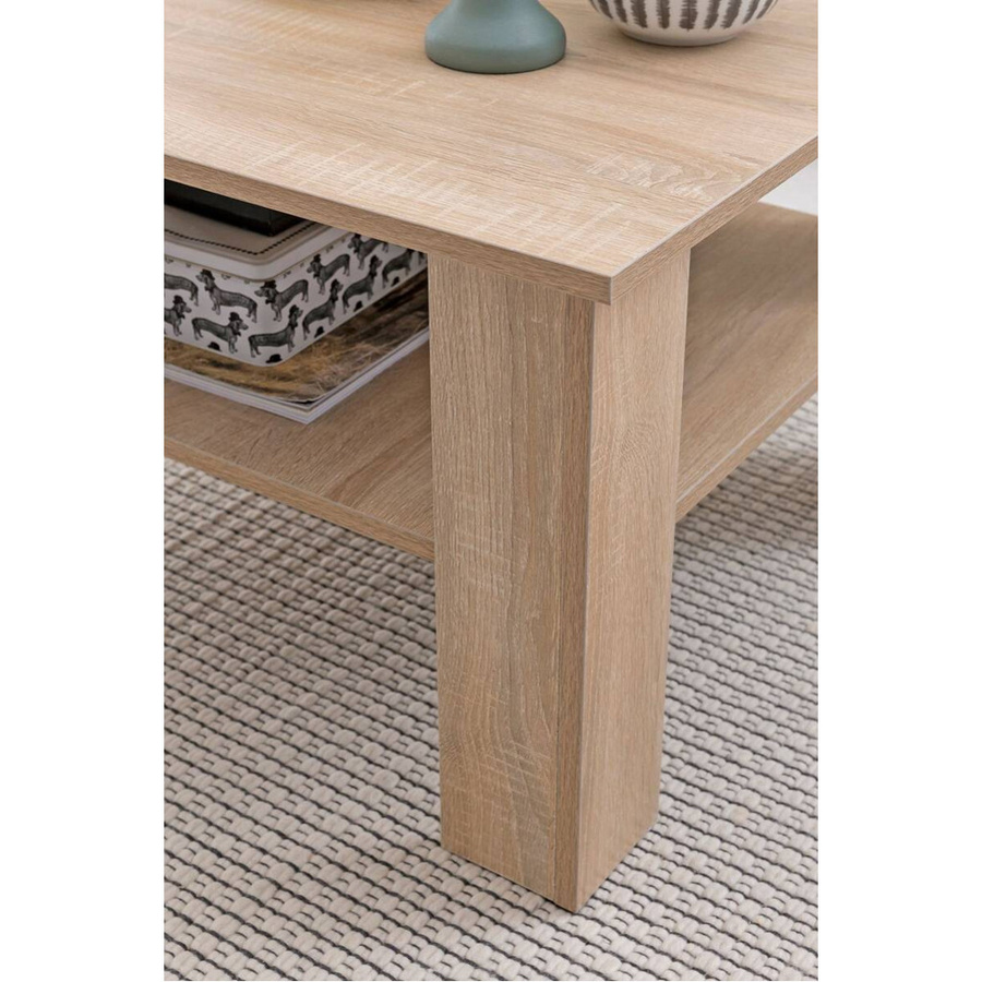 Moderner Couchtisch Wohnling in Braun mit vier Beinen, B/H/T: 60 x 42 x 60 cm - Bild 3