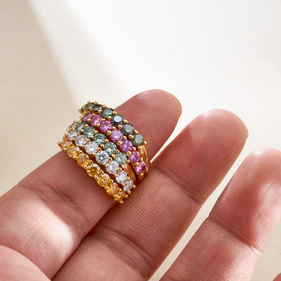 BIJOX STORY Moissanit-Ring, 925 Silber, Weiß, Diamant, Damen - Bild 2