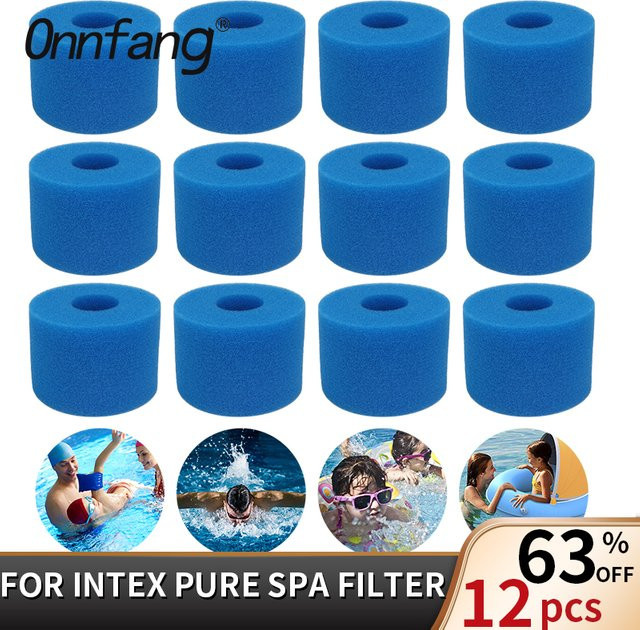 Intex Waschbarer Schaumstoff-Poolfilter für Spa und Whirlpool, Wiederverwendbare Filterkartusche - Bild 1
