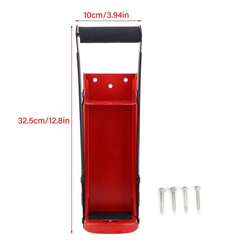 Fdit Flaschenbrecher und Dosenbrecher aus rotem Stahl mit Gummigriff für 500 ml Flaschen und Kunststoffflaschen-Recycling, B/T/H: 32,5 x 10,0 cm - Bild 6