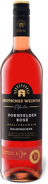 Deutsches Weintor Dornfelder Roséwein halbtrocken 2022 0,75 l - Bild 1