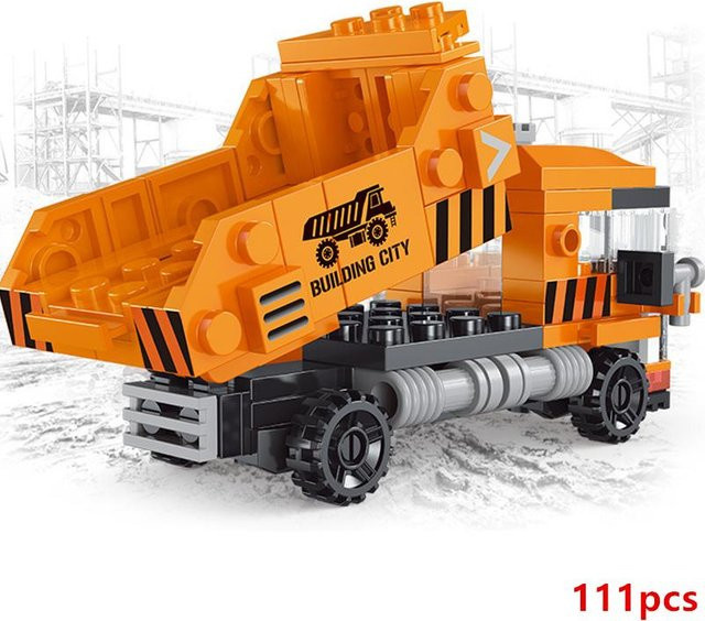 DECOOL Schwere Muldenkipper Engineering Betonmischer Motor Mini Loader, Bausteine-Sets, ab 14 Jahren - Bild 1