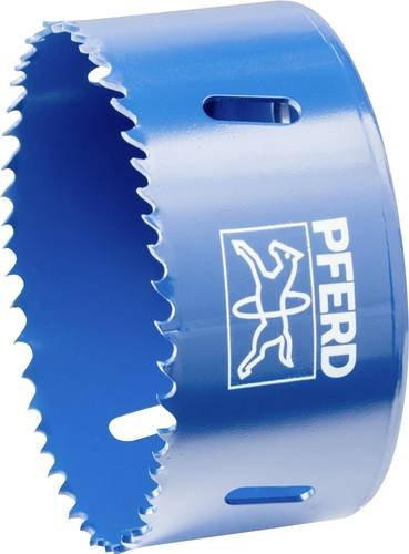 PFERD Bi-Metall Lochsäge Co8/M42 für Stahl, Edelstahl, Blech und Holz, Durchmesser: 89 mm, Schnitttiefe: 31 mm, Farbe: Blau - Bild 1