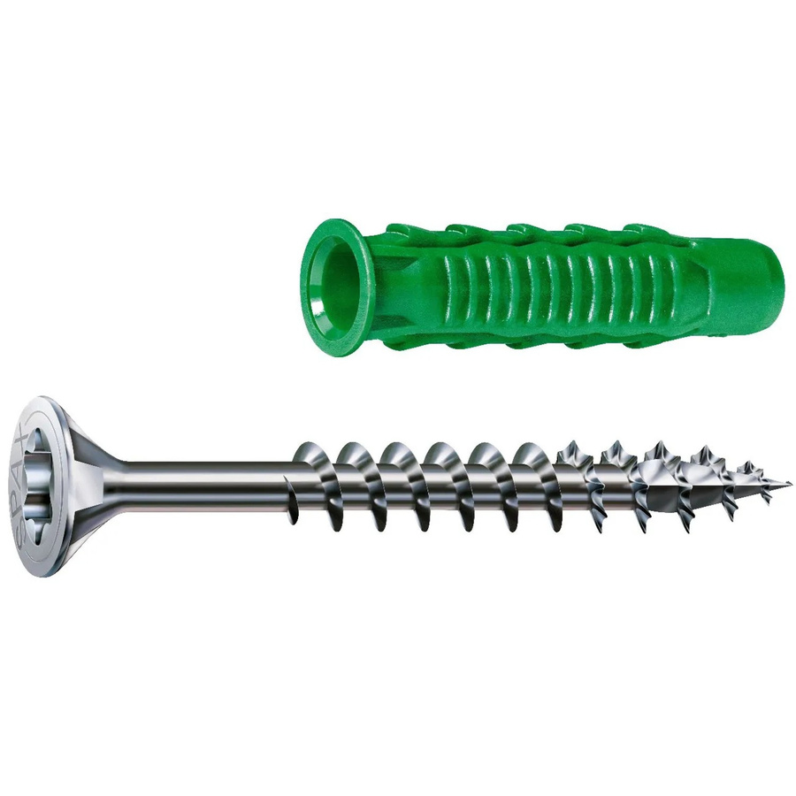 Spax Senkkopf Universalschraube für Holz mit Torx-Antrieb, Durchmesser: 4,5 mm, Länge: 60 mm, Farbe: Silber, 30 Stück - Bild 2