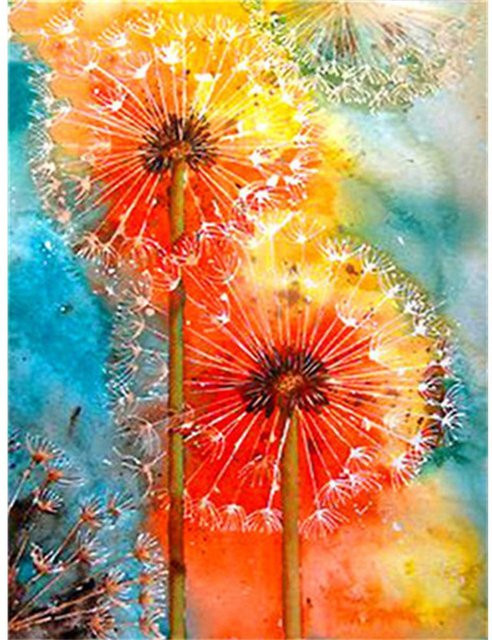 FIYO Diamond Painting Landschaft Sonnenuntergang am Meer, Mosaik Stickerei Set mit Strass Steinen, B/H: 30 x 40 cm - Bild 1