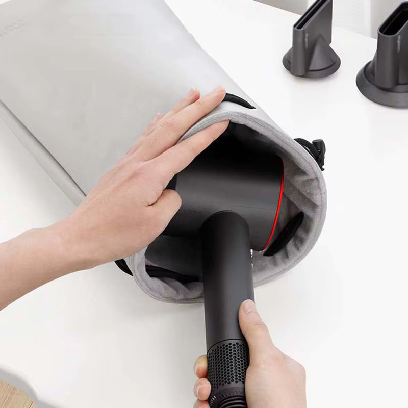 Tragbare Aufbewahrungstasche für Dyson Airwrap Zubehör in Schwarz und Grau - Bild 4