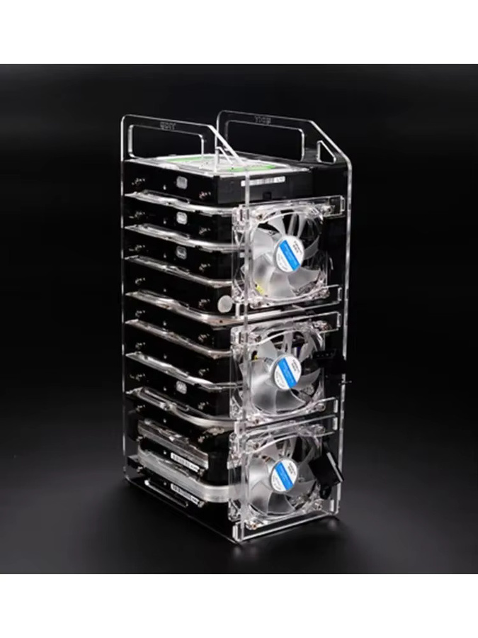 FTBTOC DIY Acryl-Festplattenhalterung für HDD, Transparent - Bild 4