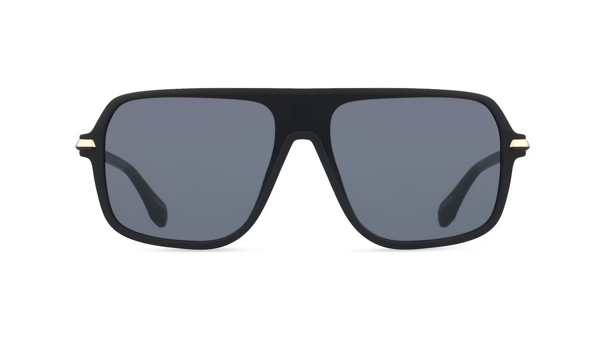 adidas Originals OR0100 Sonnenbrille Pilot, Vollrand, Kunststoff, Unisex, schwarz, grau - Bild 1