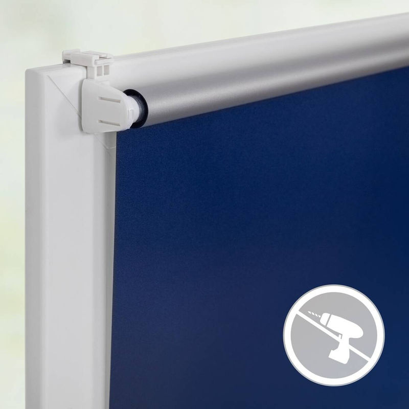 LICHTBLICK Thermo-Klemmfix-Rollo Verdunklungsqualität, Blau, B: 55 cm, H: 150 cm - Bild 8