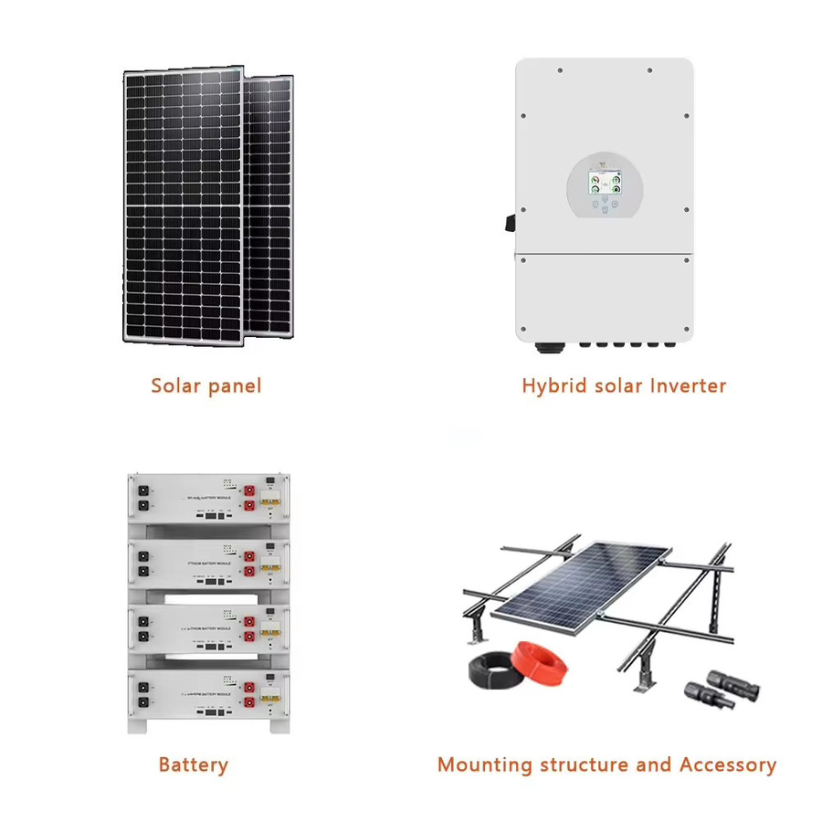 Deye Hybrid-Solarenergiespeichersystem-Set 2025 mit 16000 W Solarmodulen und 48 V Batterie in Weiß - Bild 3