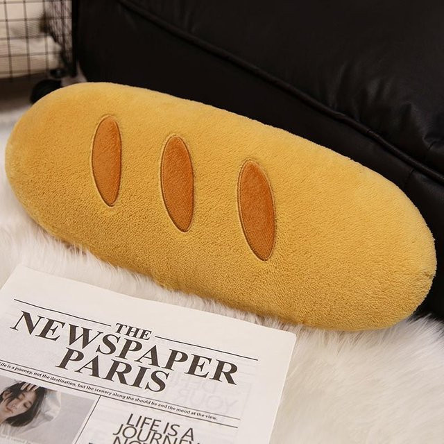 Binchi Fitness Cartoon Baguette Käse Plüsch Schlüsselanhänger, Stofftier, ab 14 Jahren - Bild 1