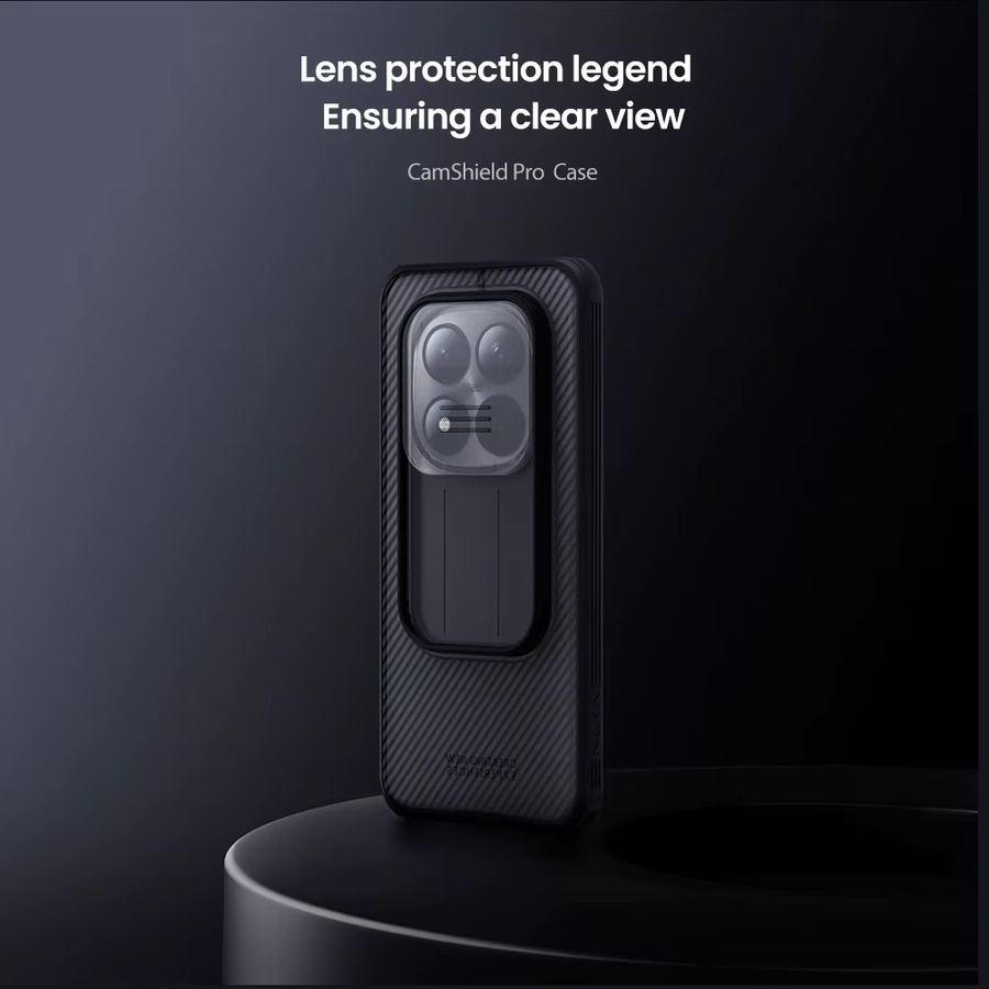 Nillkin CamShield Pro Schutzhülle mit Schiebe-Kameraabdeckung für Redmi Note 15 Pro Plus 5G und 14 Pro Plus 5G, stoßfest, Schwarz oder Transparent - Bild 2