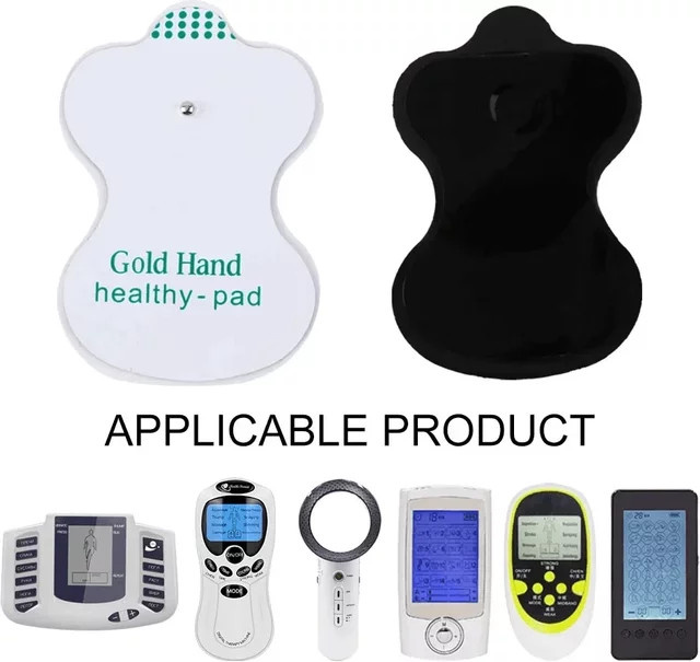 VamsLuna Elektrodenpads, Selbstklebende Gelpads für EMS Muskelstimulator, Unisex - Bild 1