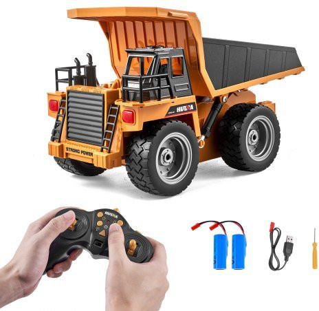 VEVOR RC Dump Truck Construction Vehicle 1:18 mit Metal Bed & Light ab 8+ - Bild 1