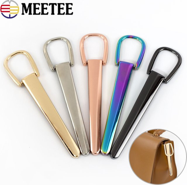 Meetee Metall Taschen Schnallen und Riemen Aufhänger Set für Damenhandtaschen in Gold und Multicolour - Bild 1