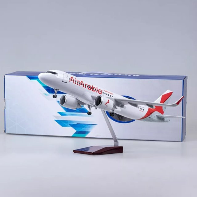 ZOCO Air Arabia A320 Flugzeug Modell, 1/80, mit Ständer - Bild 1
