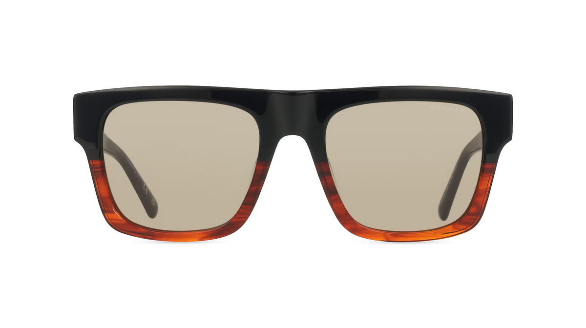 Gant GA7231 Sonnenbrille, Vollrand, quadratisch, Acetat, Unisex, schwarz, green - Bild 1