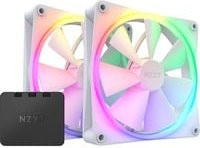 NZXT F140 RGB DUO Twin Gehäuselüfter, Multicolor, Weiß, B/T/H: 14 x 14 x 2,5 cm - Bild 1