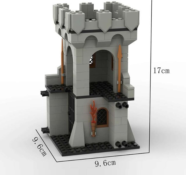 MOC Mittelalterliche Burg, Bausteine Set, ab 6 Jahren - Bild 1