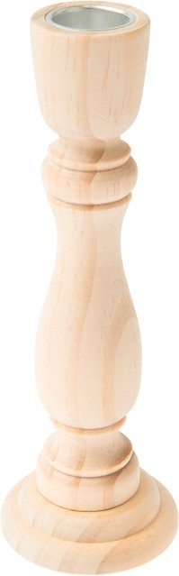 Rico Design Stabkerzenhalter aus Holz in Natur, Höhe: 17,5 cm, Breite: 3,5 cm - Bild 1
