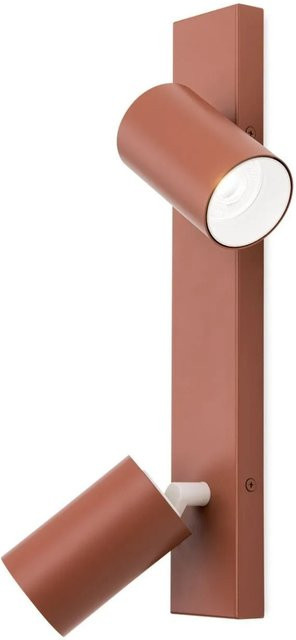 Orion Leuchten Penn Strahler aus Aluminium in Rot mit 2 x GU10 Fassungen und verstellbarem Reflektor - Bild 1