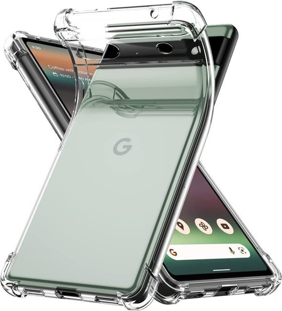 Stoßfeste transparente Handyhülle mit Air-Bag-Schutz für Google Pixel 6, 7, 8, 6A und 7A, 1,5 mm dick - Bild 1