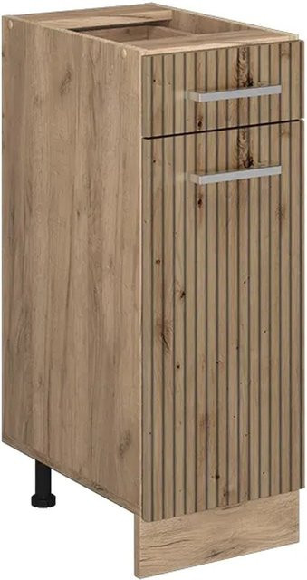 Vicco Küchenunterschrank R-Line Artisan-Eiche/Goldkraft Eiche in Braun ohne Arbeitsplatte Breite: 30 cm - Bild 1