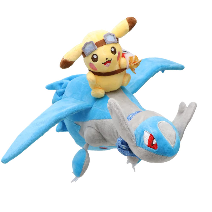 DUODUOBAO Pokémon Latias Latios Lapras Pikachu, Stoffpuppe, bunt - Bild 2