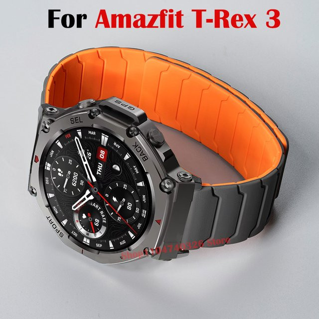 Amazfit Uhrenarmband Silikon, Magnetisch, Schwarz, Unisex - Bild 1