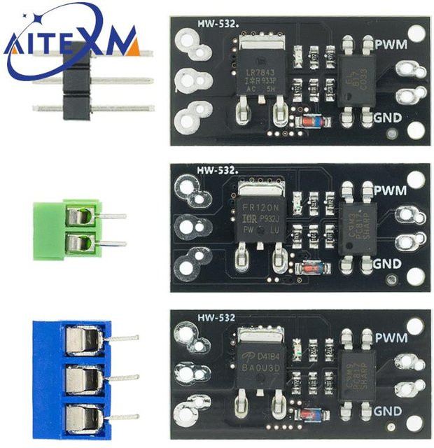 YANXD Isoliertes MOSFET MOS Tube FET Modul Ersatzrelais in Schwarz - Bild 1