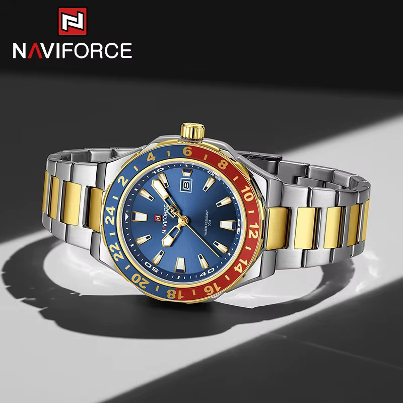 NAVIFORCE Armbanduhr, Quarz, Edelstahl, Bicolor, Herren - Bild 3