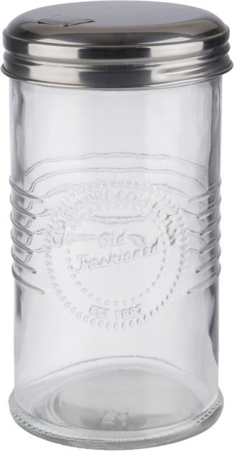 APS Zuckerdosierer OLD FASHIONED aus Edelstahl und Glas, transparent/silver, Volumen: 350 ml, Durchmesser: 7,5 cm, Höhe: 14 cm - Bild 1