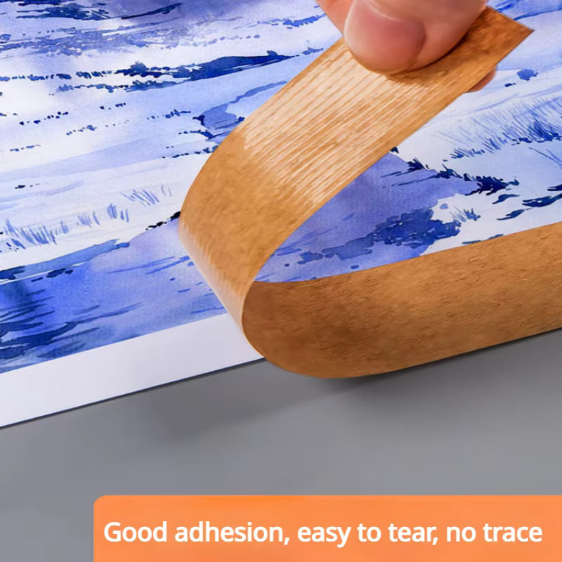 Braunes Künstler-Abdeckband aus Kraftpapier zum Abkleben für Aquarellmalerei und Leinwände, Länge: 50 m - Bild 3