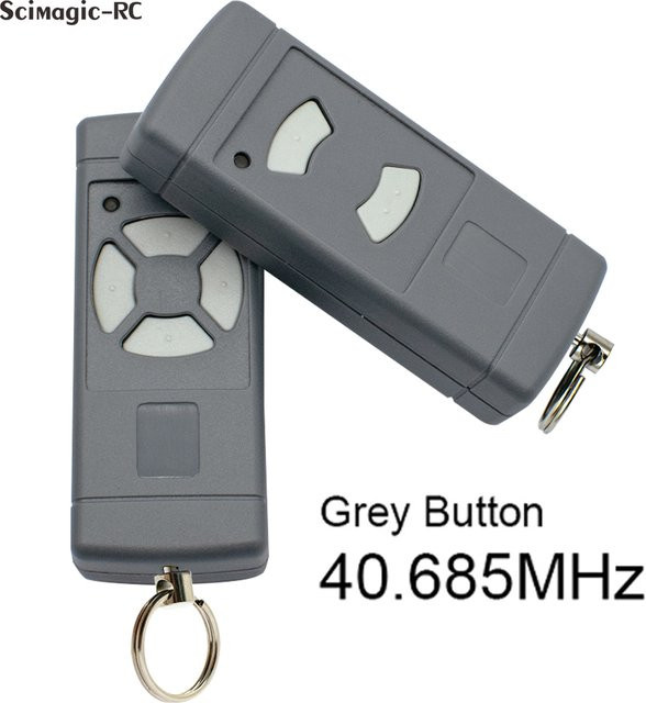 Scimagic-RC Klon-Garagentor-Fernbedienung in Grau für 40,685 MHz HSE2 HS2 HS4 HSM2 HSM4 HSE4 Toröffner - Bild 1