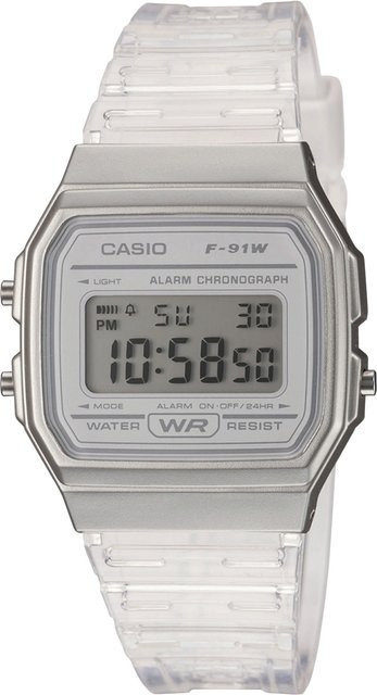 Casio Digitaluhr, Quarz, Kunststoff, Silber, 33 mm, Damen - Bild 1