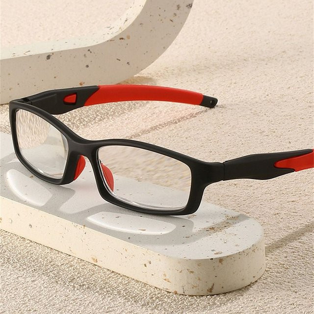 KLASSNUM Lesebrille, Herren, Vollrand, rechteckig, Kunststoff, schwarz - Bild 1